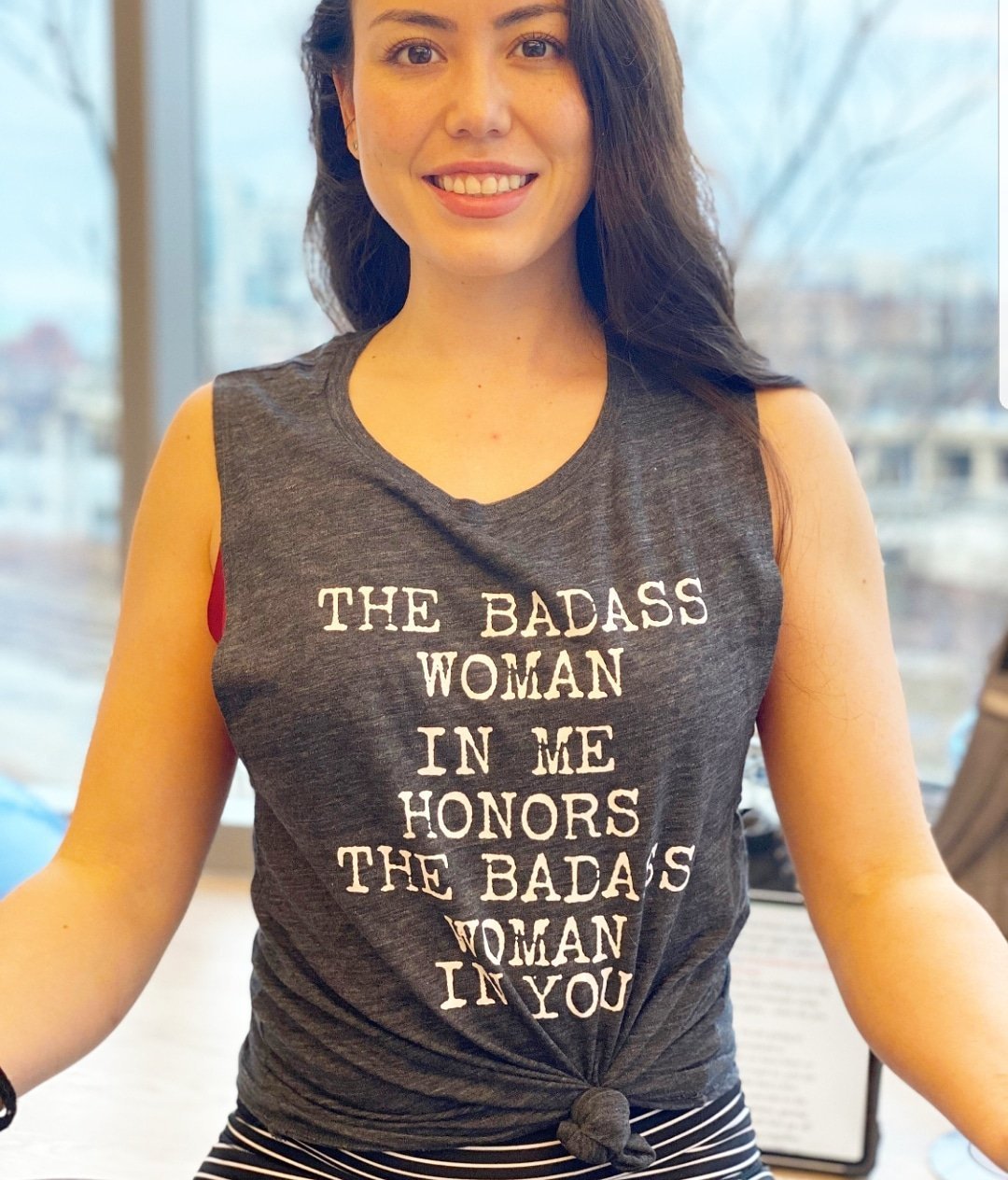 The Badass Woman In Me Honors The Badass Woman In You - Muscle Tank