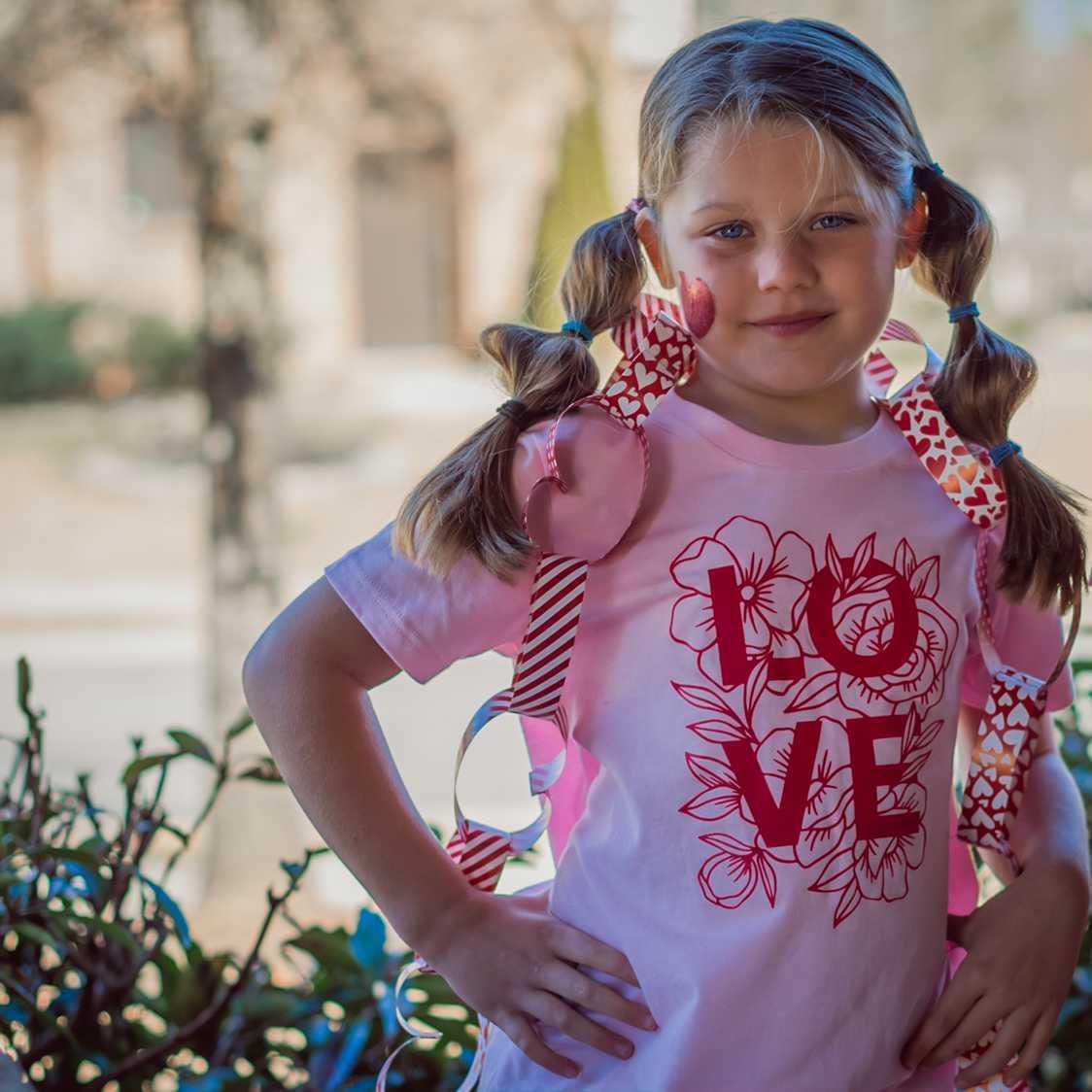 LOVE, Floral - Kid's + Toddler Tees
