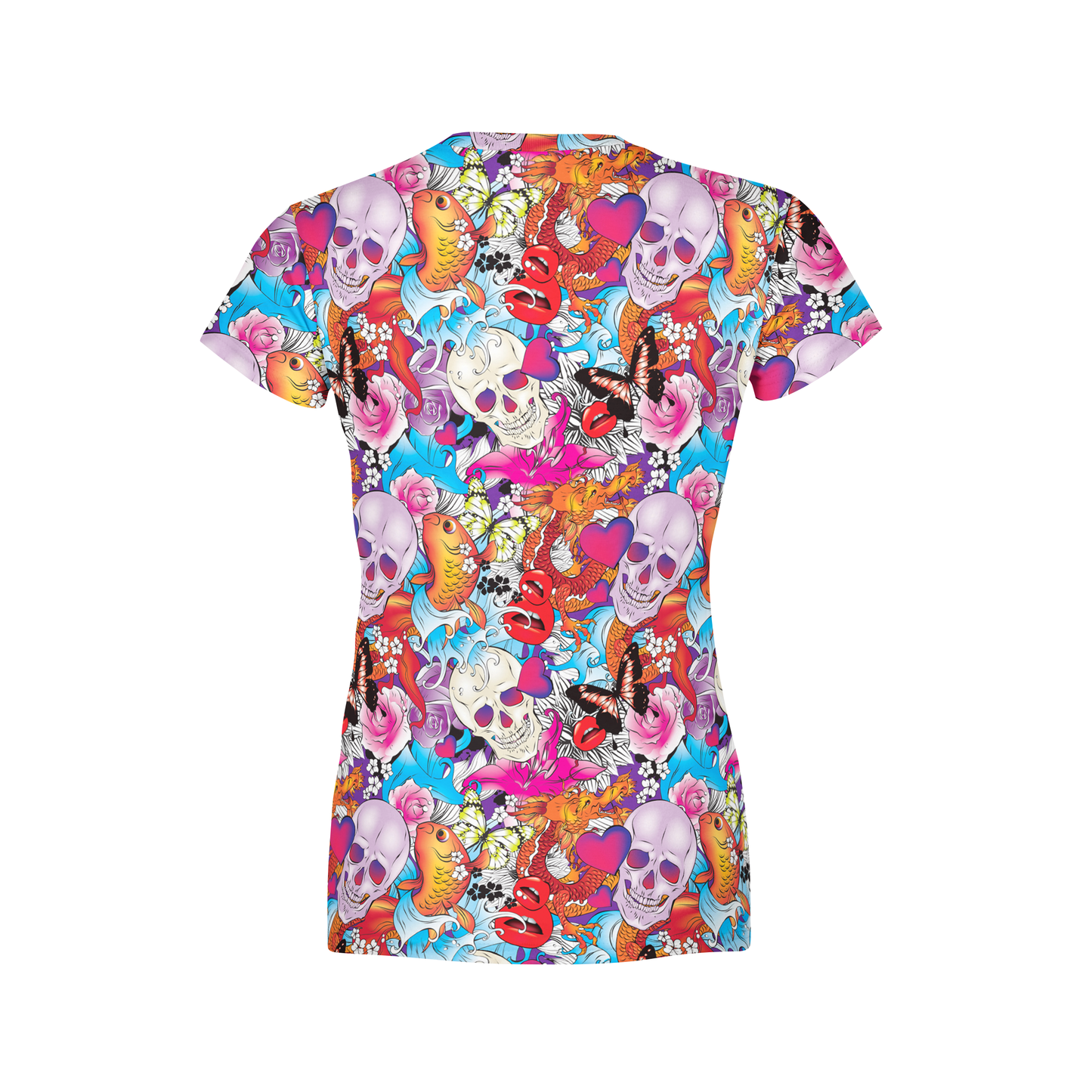 Women's Tattoo Skulls T-Shirt